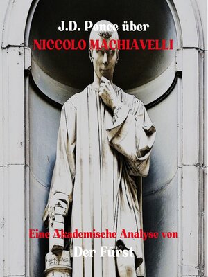 cover image of J.D. Ponce über Niccolo Machiavelli